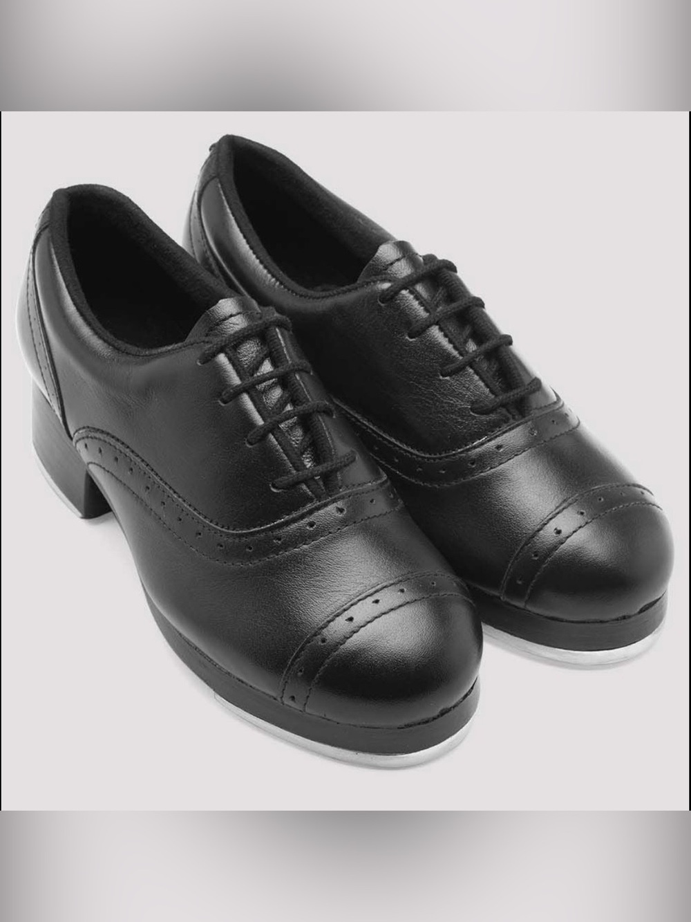 Bloch Jason Samuels Smith Tap Shoes Black Oxford soft grain leather lace up 9